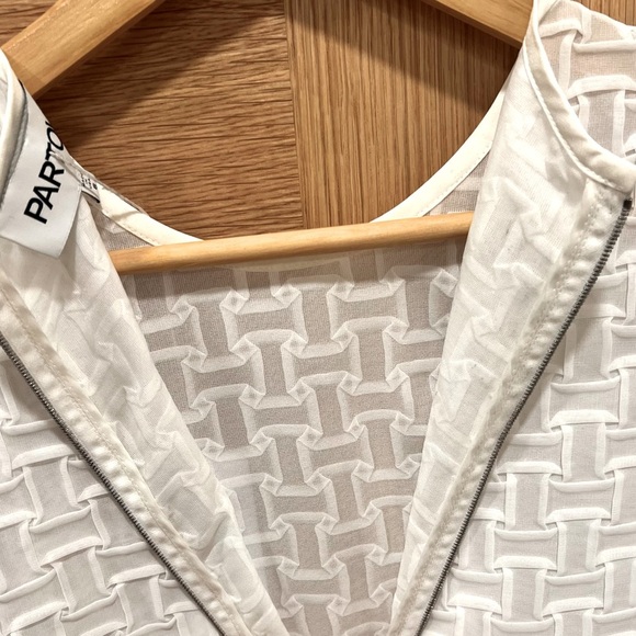 Partow | Seraphine | Basket Weave | Blouse | White | Size 6 | NWT - Picture 12 of 14